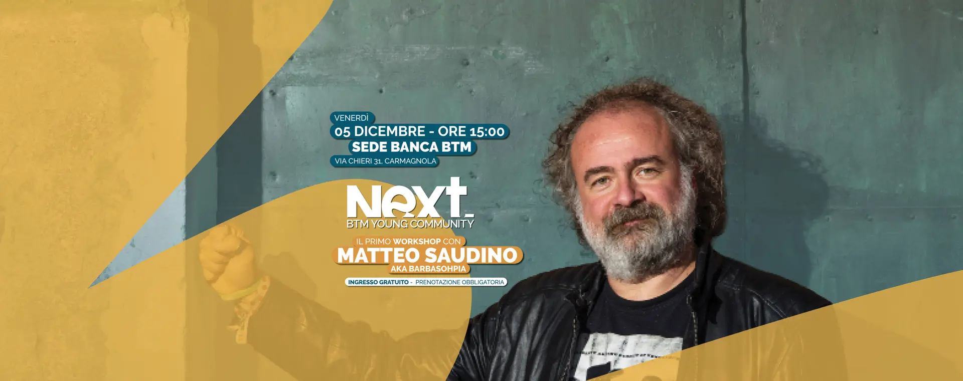 Iscriviti al primo workshop gratuito di Next! 